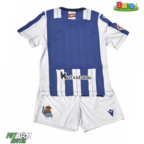 Real Sociedad Hemmaställ Barn 2025-26 Kortärmad (+ Korta byxor)